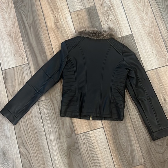 Girls faux leather jacket **excellent** condition. - Picture 6 of 15